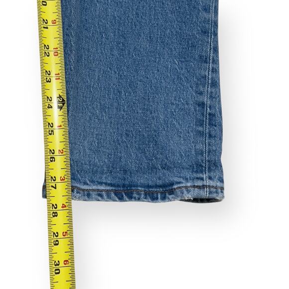 NEW Levi's Premium Wedgie Straight Distressed Jeans Womens Size 29 Medium Wash - Picture 10 of 10
